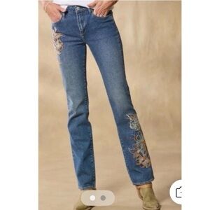 NWT Driftwood Kelly Dalea Bootcut Embroidered Jeans Size 26 x 29